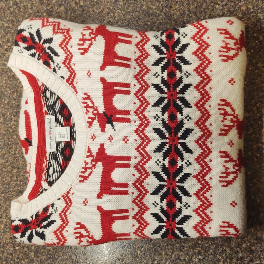 Winter/Christmas Sweater Reindeer & Snowflakes - Picture 2 of 9